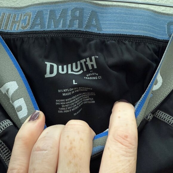 Duluth Trading Armachillo Black Cooling Boxer Brief Underwear 1 Pair Mens Large - Picture 2 of 3